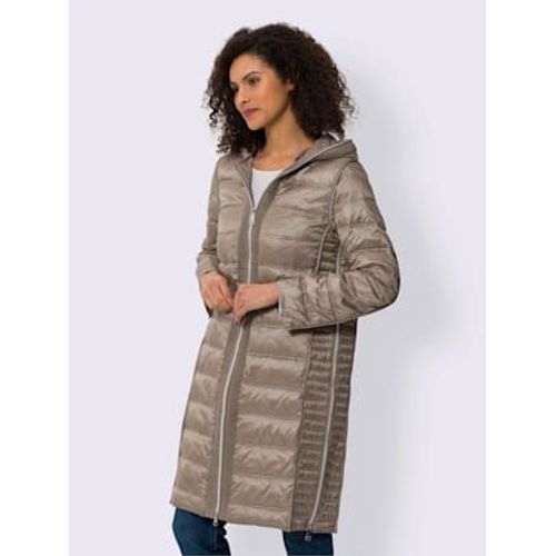 Manteau Matelassé Sélection De Plumes Et Duvet - Linea Tesini - Taupe