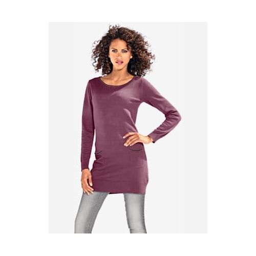 Pull Long Look Tendance Avec Découpes Au Dos - Linea Tesini - Mauve