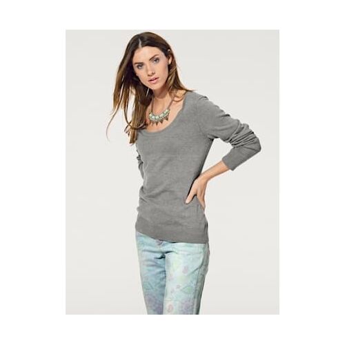 Pull Encolure Ronde Basique Et Facile À Associer, Coloris Tendance - Linea Tesini - Gris-Chiné