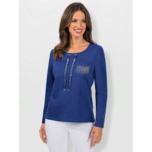 Sweatshirt Pur Coton - - Bleu Roi