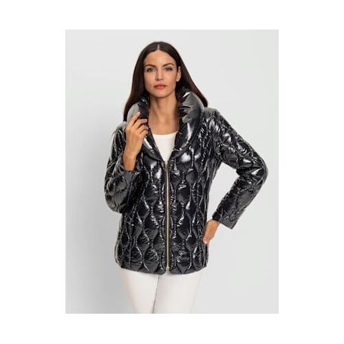 Veste D'hiver Jolie Matière Brillante - Ashley Brooke - Noir