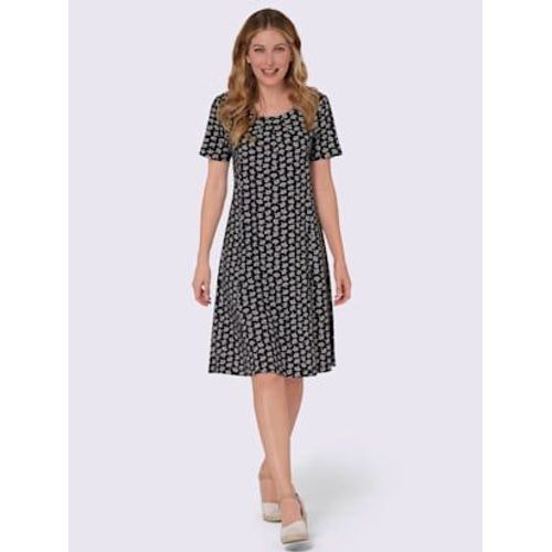 Robe En Jersey Pure Coton Pima - - Marine-Écru Imprimé