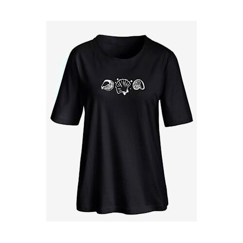 T-Shirt À Manches Courtes Coupe Confortable - - Noir