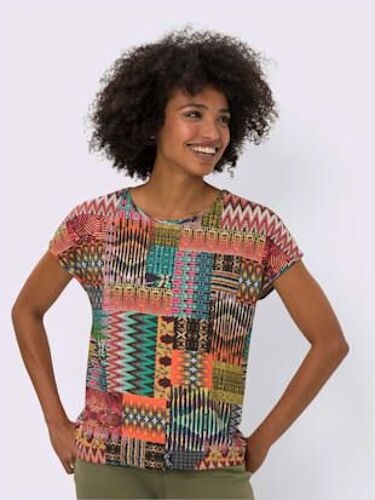 T-Shirt Imprimé Imprimé Moderne - Linea Tesini - Terre Cuite-Rouge Imprimé