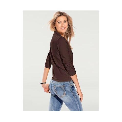 Pull Polo Style Polo Classique Avec Patte De Boutonnage Et Boutons - Best Connection - Chocolat