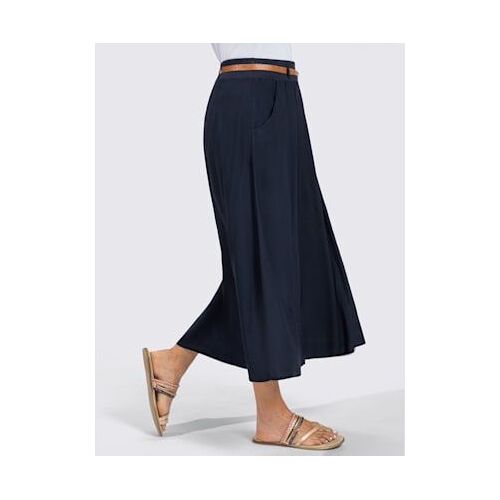 Jupe Pure Viscose - - Bleu Nuit