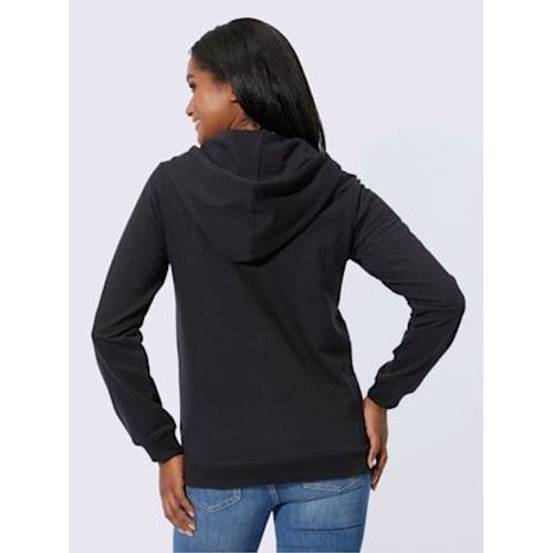 Veste Sweat 50% Coton - - Noir