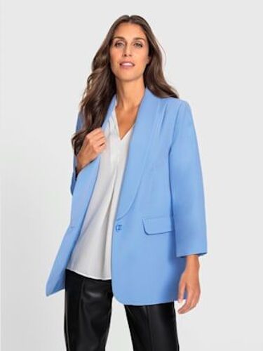 Blazer Col Châle Affinant - Ashley Brooke - Bleu Ciel