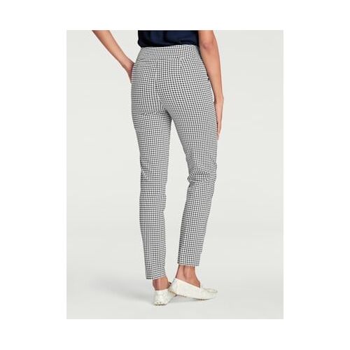 Pantalon Skinny Coupe Skinny - Linea Tesini - Noir-Blanc