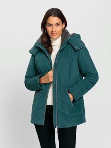 Veste À Capuche Capuche Amovible - - Bleu Pétrole