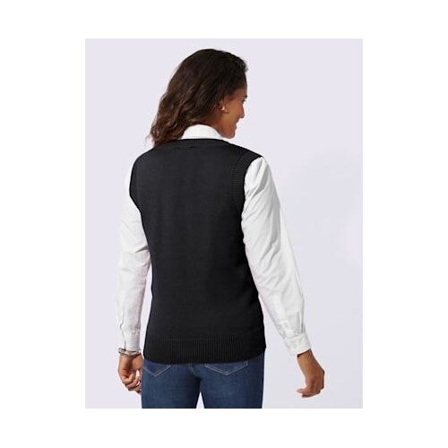Débardeur En Tricot 50% Coton - Collection L - Noir