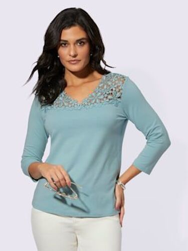 T-Shirt En V 48% Modal - Creation L - Menthe