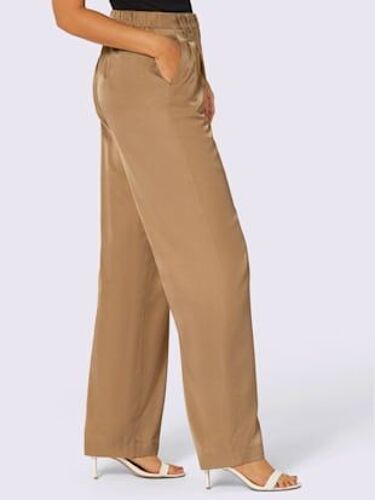 Pantalon Fermeture Crochet Discrète - Creation L - Couleur Chamois