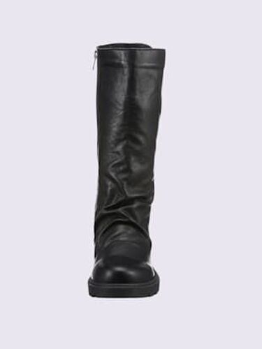 Bottes Cuir Nappa De Vache Noir