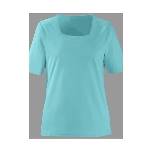 T-Shirt À Manches Courtes Pur Coton - - Turquoise