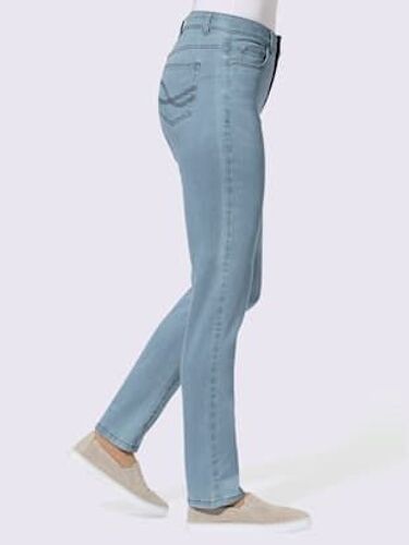 Jean Slim 5 Poches Rivets Décoratifs Sur Les Poches - Collection L - Bleu Clair