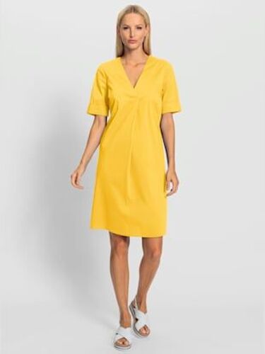 Robe D'été Manches À Revers Fixe - Rick Cardona - Jaune Soleil