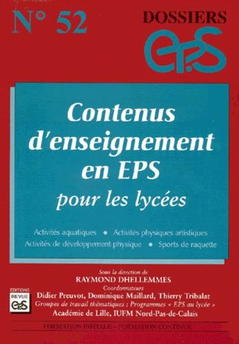 Contenus D'enseignement En Eps Pour Les Lycees