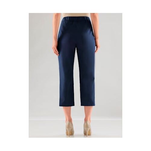 Pantalon 7/8 Pour Un Ventre Plus Plat - Adelina By Scheiter - Marine