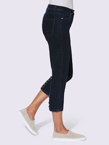 Jean 3/4 Qualité Coton Doux Sur La Peau - Collection L - Bleu Denim Foncé