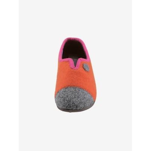 Chaussures Chaussons Landgraf Avec Intérieur En Coton Landgraf Orange