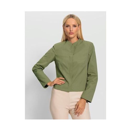 Veste Blazer Patte De Boutonnage Invisible - Rick Cardona - Vert Roseau