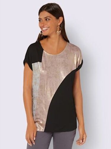 T-Shirt À Encolure Ronde Pure Viscose - Creation L - Poudre-Gris Clair Imprimé