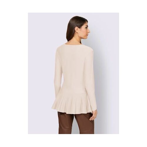 Pull Encolure Ronde 70% Viscose - Ashley Brooke - Écru