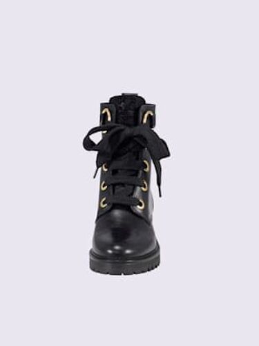 Bottines Lacets De Fabrication Portugaise Noir