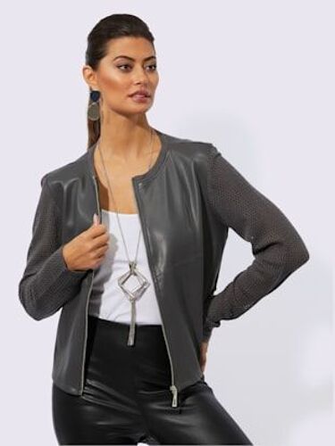 Veste En Tricot Avec Viscose (Ecovero) - Creation L - Anthracite