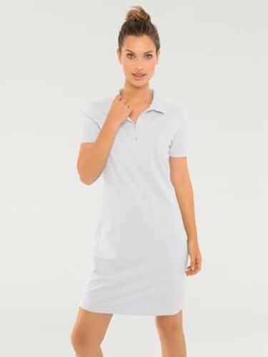 Robe Longueur Au-Dessus Du Genou, Style Polo - Best Connection - Blanc