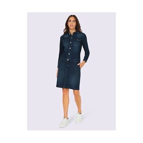 Robe En Jean Superbe Et Tendance - Mandarin - Bleu Usé