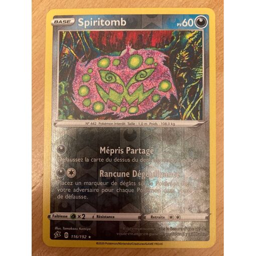 spiritomb pokemon card value Amazon.com: Spiritomb 089/193 - Paldea Evolved - Pokemon Card Lot