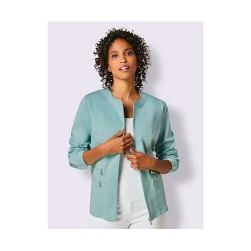 Veste En Jean Mélange Coton Et Lyocell De Qualité - Creation L Premium - Menthe