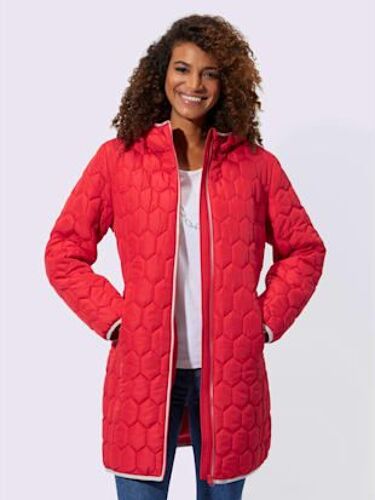 Manteau Matelassé En Polyester Recyclé - Collection L - Fraise