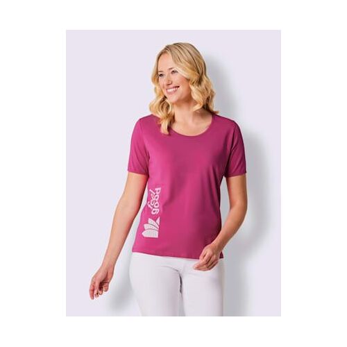 T-Shirt Jersey Fin - Feel Good - Fuchsia