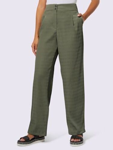 Pantalon Tissé Qualité Structurée Facile D'entretien - Creation L - Kaki
