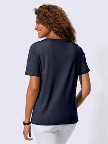 T-Shirt Pur Coton - Collection L - Marine