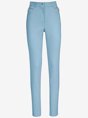 Pantalon Confortable Avec Poches Zippées - Stehmann Comfort Line - Bleu