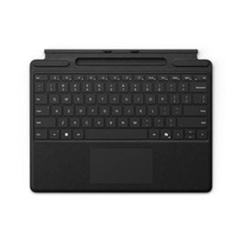 Microsoft Clavier Signature pour Surface Pro - Clavier - avec pavÃ© tactile, accÃ©lÃ©romÃ¿tre - rÃ©troÃ©clairÃ© - dock magnÃ©tique - QWERTY - noir - 70 % d'emballage en papier recyclÃ©