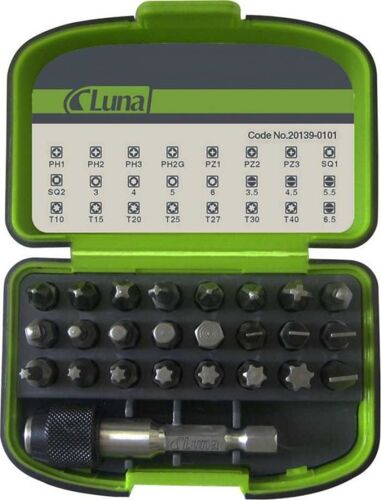 Tournevis Luna - 201390101 - Jeu d'embouts de tournevis , 25 pièces