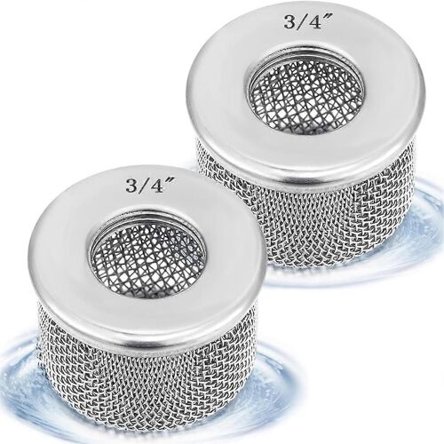 2 PCS Tuyau à ventouse de filtre d'entrée d'air Double écran avec filetage NPT de 1,91 cm pour pulvérisation de peinture airless