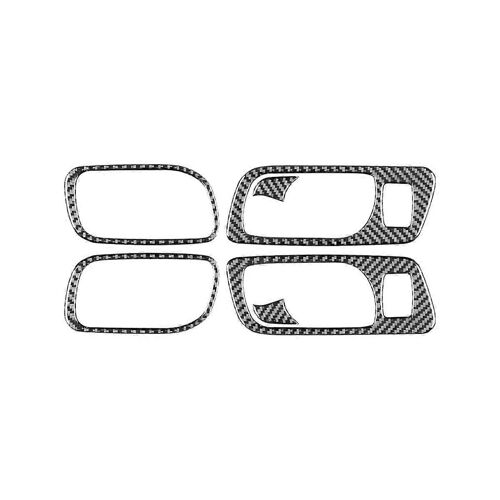 Fibre De Carbone Pour Tsx 2004-2008 Poignée De Porte Intérieure Panneau Couvercle Garniture Accessoires Intérieurs