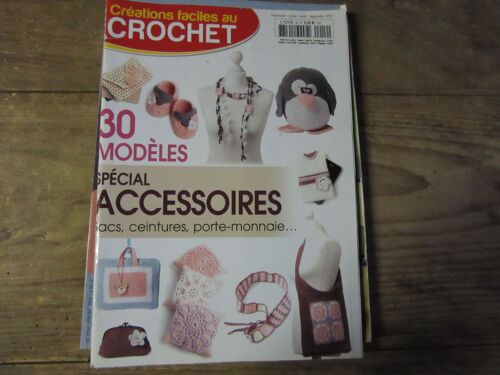 Creations Faciles Au Crochet N° 14 Special Accessoires Sacs Ceintures Porte Monnaies 30 Modeles