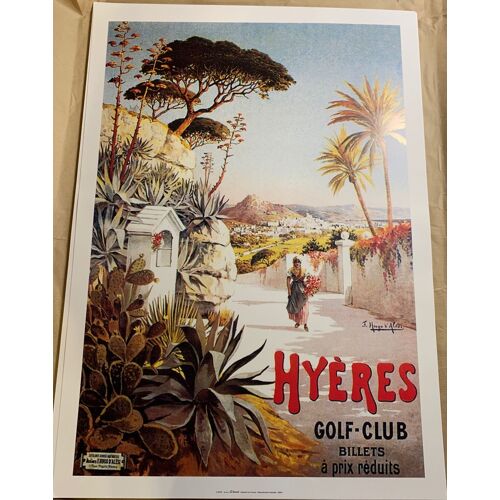 Hyères - Golf-Club - 50x70cm - Affiche / Poster Envoi En Tube