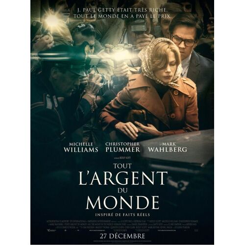 Tout L'argent Du Monde - 2017 - Ridley Scott - 40x60cm - Affiche Cinema Originale - Envoi Plié