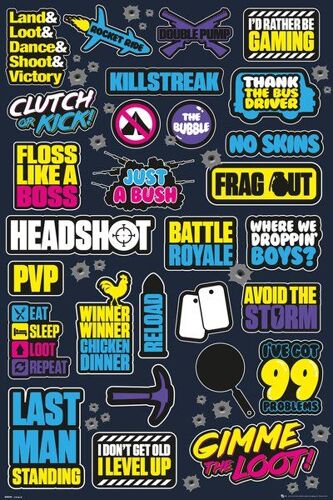 Battle Royale - Infographic - 61x91,5cm - Affiche / Poster Envoi En Tube