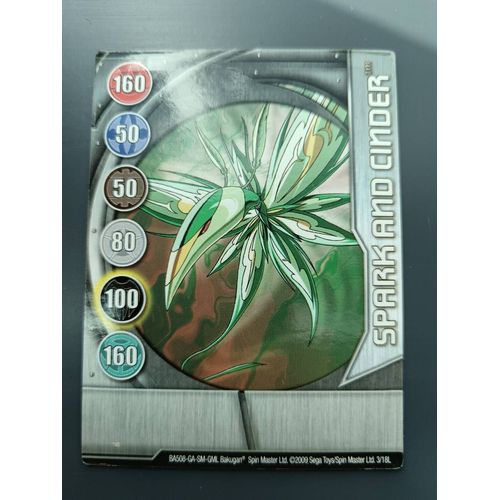 Bakugan Battle Brawlers | Spark And Cinder | Metal Card | 41/48i