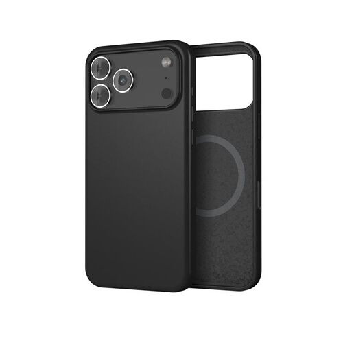 COQUE EN SILICONE WEFIX MAGSAFE NOIR POUR IPHONE 17 PRO
