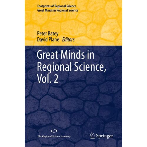 Great Minds In Regional Science, Vol. 2
